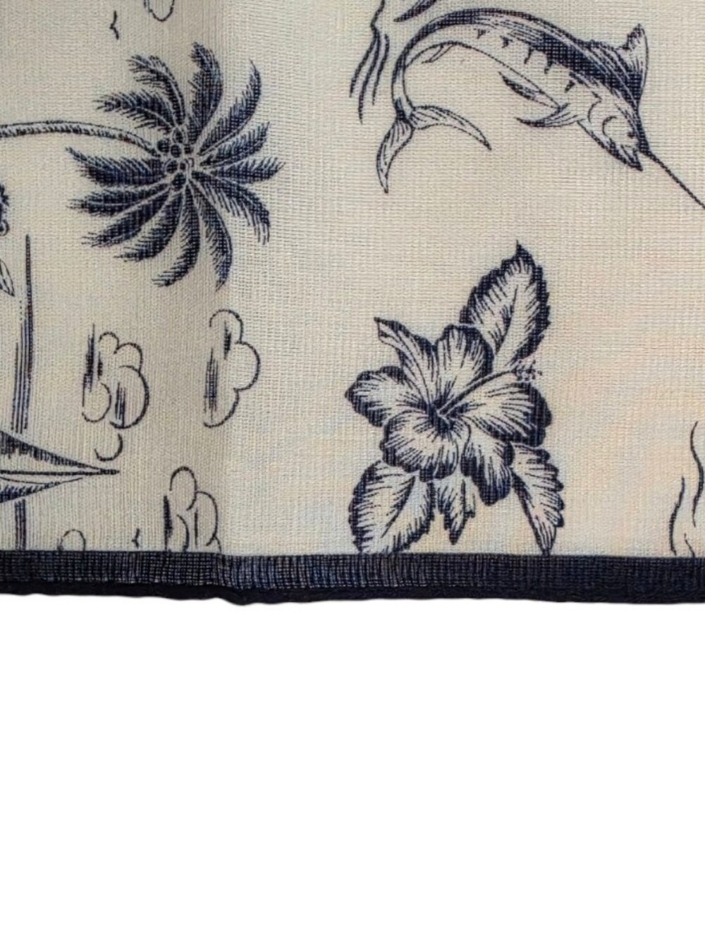 Polo Ralph Lauren Bahamas Print Cotton Pocket Square Handkerchief NWT Japan - Picture 3 of 5
